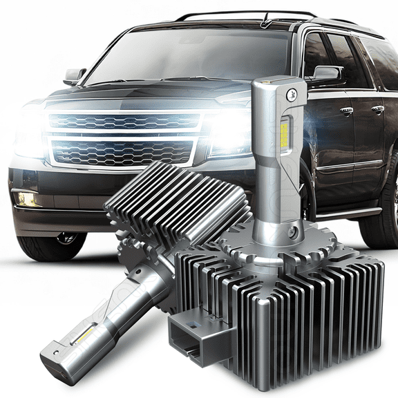 2X D3S Front LED Replacement HID Xenon Headlights Dual Beam For Chevrolet Suburban 2015-2021