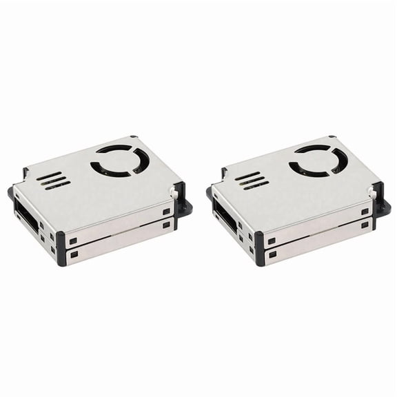2X D9 PM2.5 Laser Dust Particle Sensor Module Detects PM Indoor Gas Air Quality Detection for Purifier,2 x Sensor Module,Silver