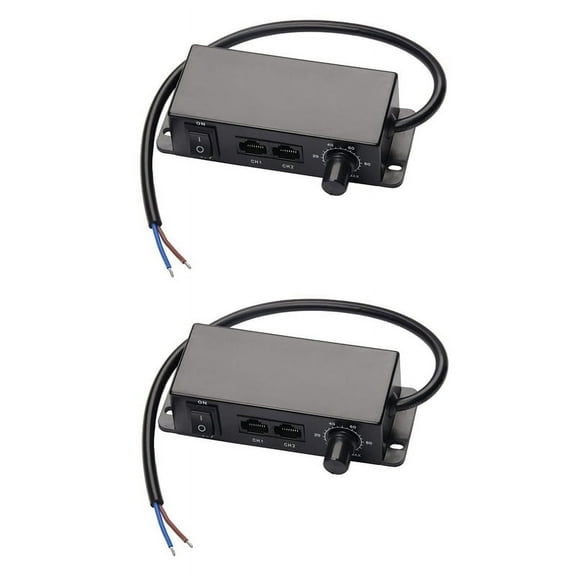 2X DC 0-10V Dimmer Switch Seriesable Sync Controller ON/ for 0/1-10V Dimmable LED Drivers Electronic Ballasts