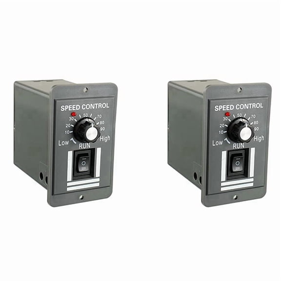 2X DC 12-60V Motor Speed Controller 20A Adjustable PWM Controller Switch Forward/Reverse Electric Motor Speed Regulator2 x Speed Controller