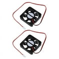thumbnail image 1 of 2X DC 12V 2 Pins Connector Brushless Cooling Fan 50mm x 50mm x 10mm, 1 of 3