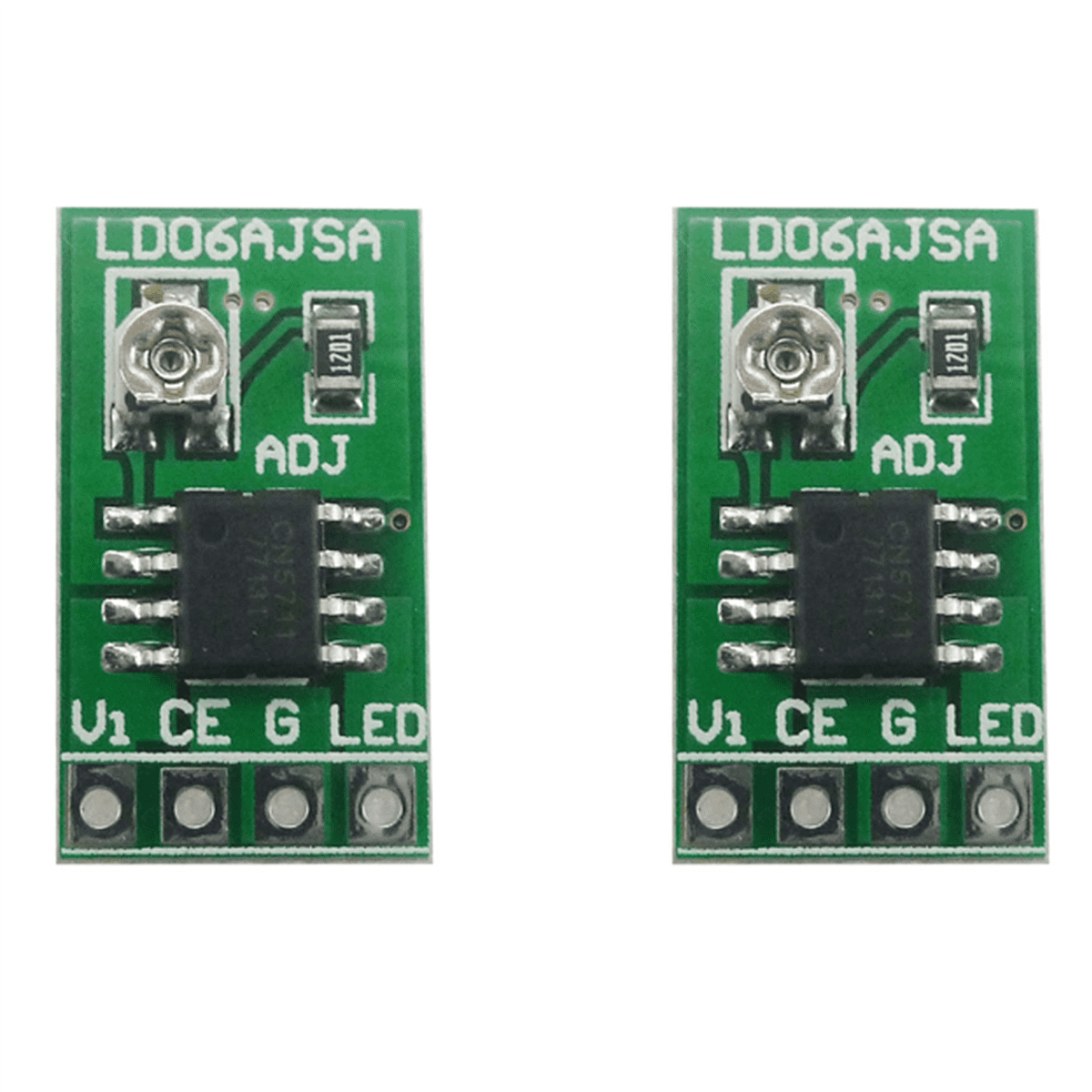 2X DC 3.3V 3.7V 5V LED Driver 30-1500MA Constant Current Adjustable ...