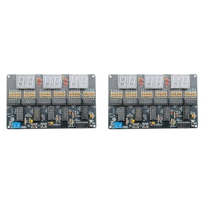 2X DC 4.5V-5.5V 6-Bit Digital Circuit Clock Kit Electronic Clock Teaching and Training Welding Production DIY Parts