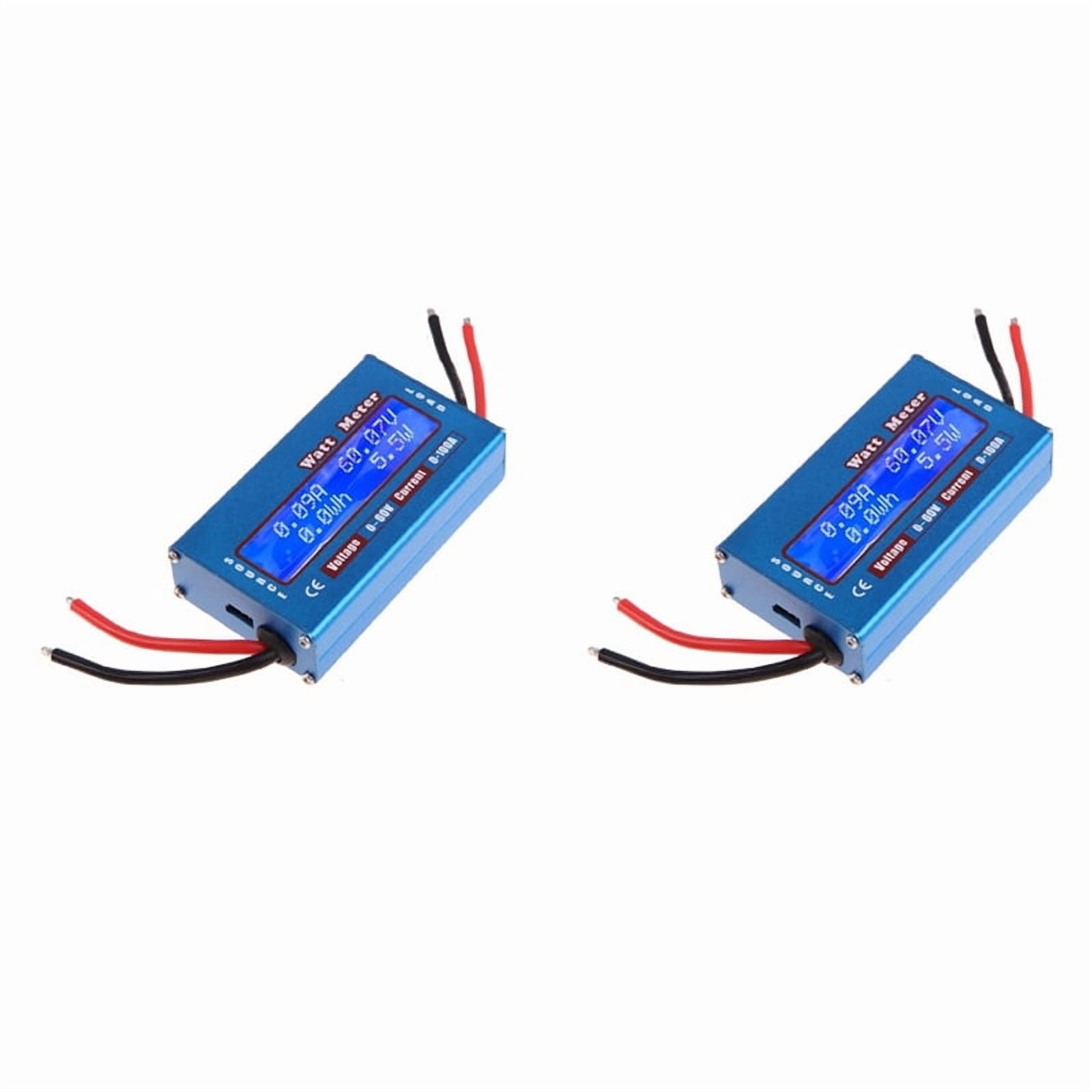 Digital Watt Meter – DC 60V 100A Power Analyzer With LCD Display – Measures Voltage, Current, Power, Energy For RC, Solar, DIY - View #2