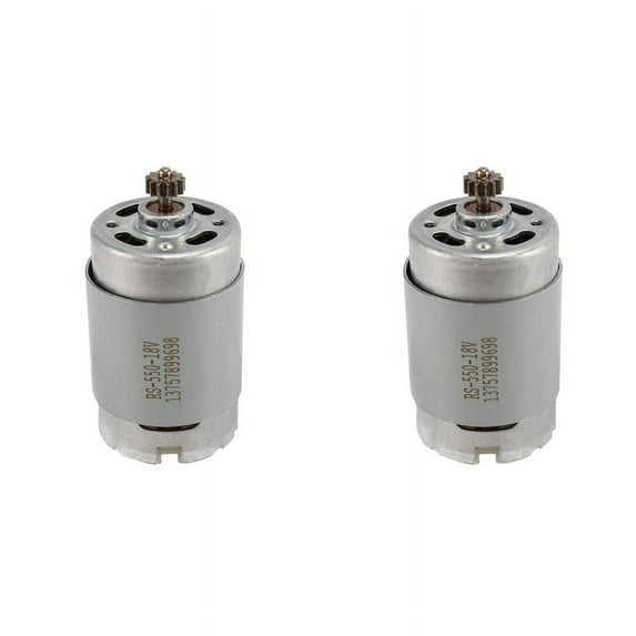 2X DC RS550 Motor 13 Teeth 9.5 mm Replace for Cordless Drill Screwdriver 18V