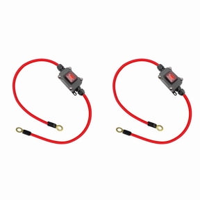 2X DC12V Inline Wire Switch DC12-24V DPST Dual Side Wiring Switch 25A IP65 with On/Off Quick Connect/Disconnect Switch