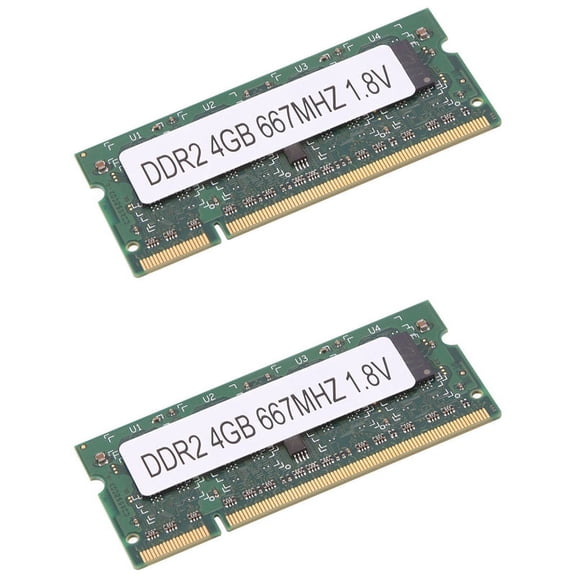 2X DDR2 4GB Laptop Ram Memory 667Mhz PC2 5300 SODIMM 1.8V 200 Pins for AMD Laptop Memory
