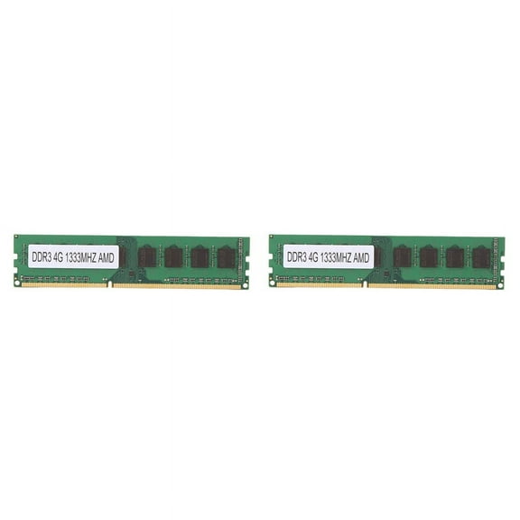 2X DDR3 4GB 1333Mhz Memory Ram PC3-10600 Memory 240Pin 1.5V Desktop RAM Memory Only for Motherboard,2 x Memory,Green
