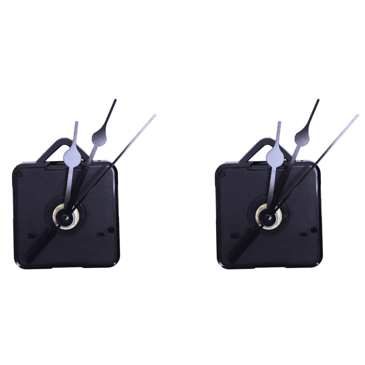 2X DIY Clock Mechanism Classic Hanging Black Quartz Watch Wall Clock
