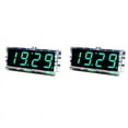 2X DIY Digital LED Clock Kit 4Digit Light Control Temperature Date