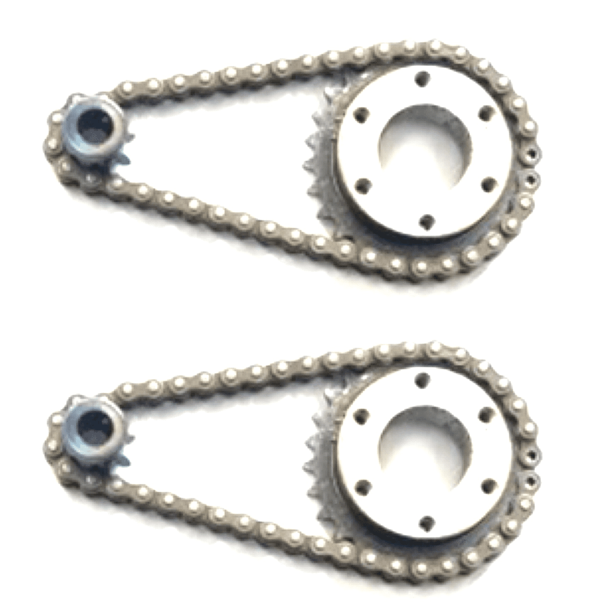 2X DIY Electric Skateboard Gear Wheels Kit 04C 2 Points Chain Wheel