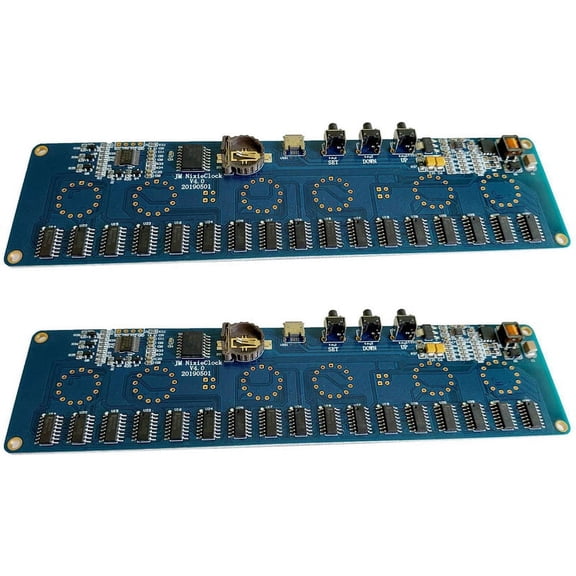 2X DIY In14 In4 Nixie Tube Clock Digital LED Gift Circuit Board Kit , PCBA