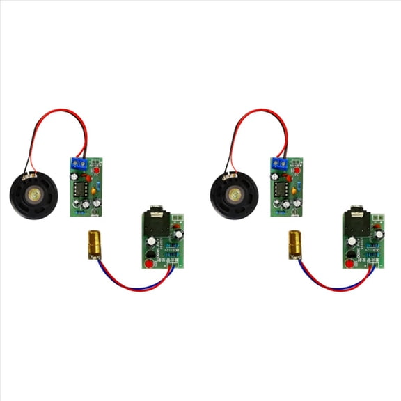 2X DIY Laser Wireless Audio Transmission Kit Electronic Production DIY Electronic Teaching Experiment Accessories