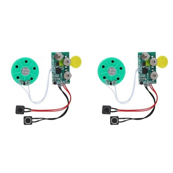 2X DIY Voice Module Card 4 Minutes Recording Playback Voice Sound Chip Voice Greeting Card for Holiday Luggage
