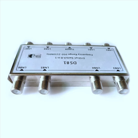 2X DS81 8 in One Satellite Signal DiSEqC Switch LNB Receiver Multiswitch