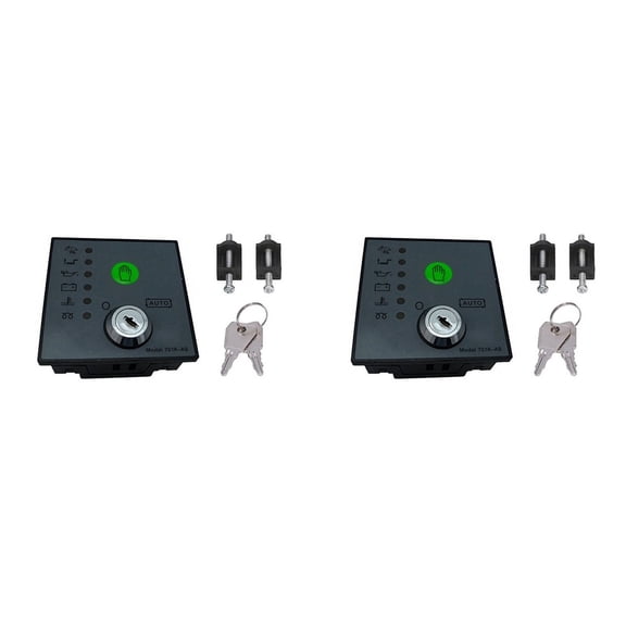 2X DSE701AS Generator Controller Automatic Start Module with Keys Generator Control Panel Self-Starting Accessories