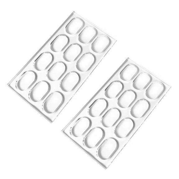 2X Dacquoise Cake Mold Acrylic Cookie Mould Makaron Dessert Bakery Japan DIY Baking Tool,2 x mold,Transparent