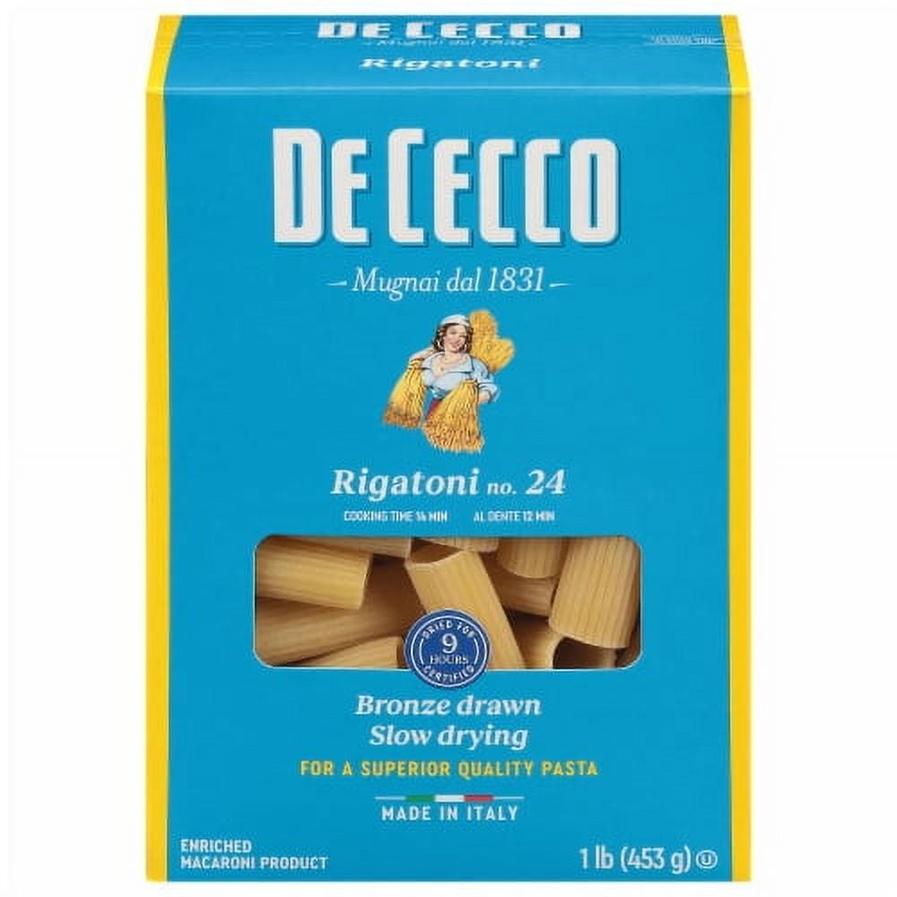 2X-De Cecco Rigatoni No. 24 Pasta - 1 lb