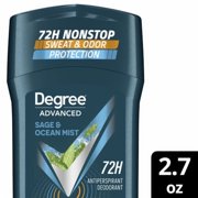 2X - Degree Men Antiperspirant Deodorant Sage & Ocean Mist For Men With Body Heat Activated Technology