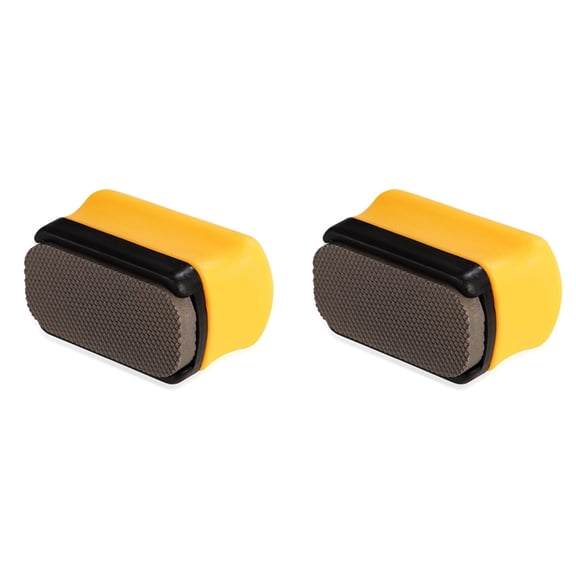 2X Denibbing File with Handheld Device, Double-Sided Grinding Mini Tools Car Paint Remover Tool Adjustable Paint File,2 x Double-Sided Grinding Mini Tools,Orange Yellow