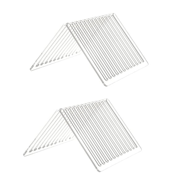 2X Desktop 12-Grid Bookshelf High Transparent Thickened Acrylic CD Storage Rack Record Suitable for Home Office