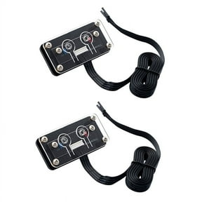 2X Desktop Computer Switch External Power Switch Power Button+Restart Button PC Case Power Supply Button,2 x Power Switch,black