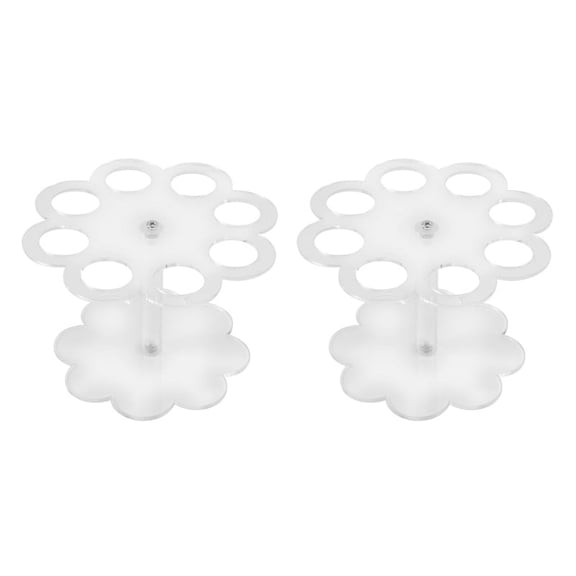 2X Detachable 8 Holes Acrylic Ice Cream Cone Holder Stand