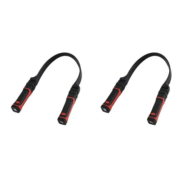 2X Detachable Neck Light Rechargeable, LED Work with Magnetic Base, Hands Free Light, Around