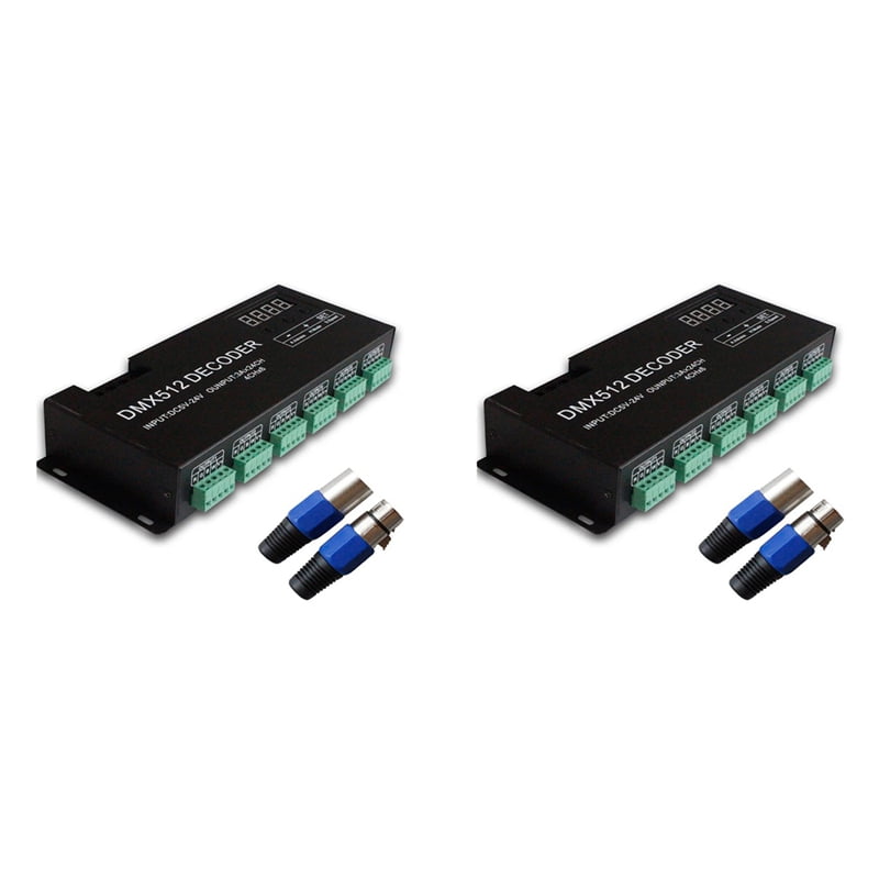 2X Digital 24CH RGB RGBW DMX512 Decoder, RGBW 512 Decoder 512 ...