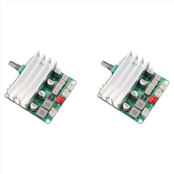 2X Digital Audio Power Amplifier Board 2.1 Channel 2X50W&100W 12V-24V Home Theater DIY Amplifier Module with Bass,2 x Audio Power Amplifier Board,Green