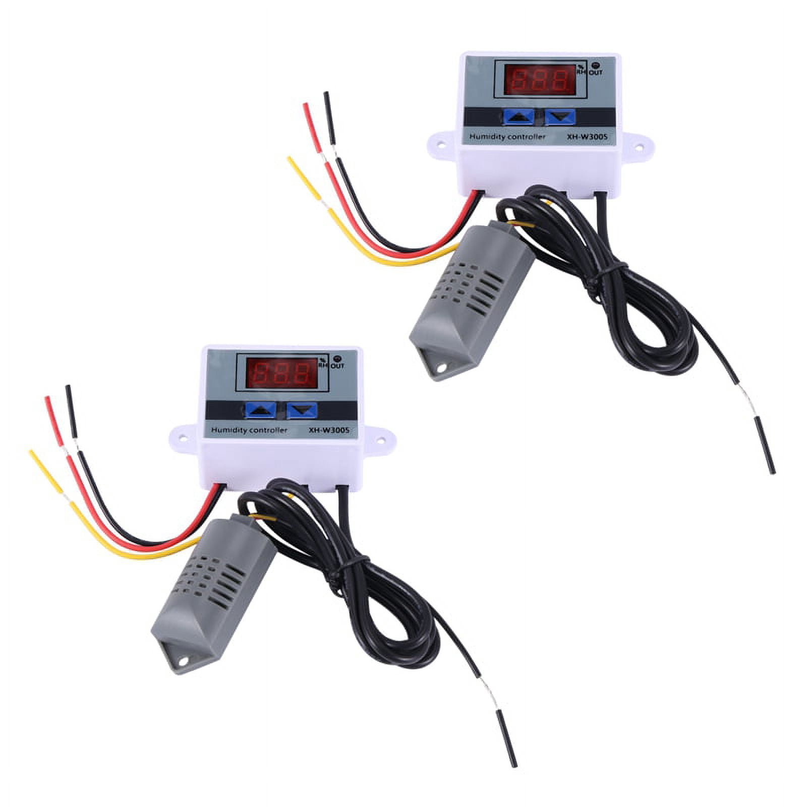 2X Digital Humidity Controller Hygrometer Humidity Control Switch 0-99 ...