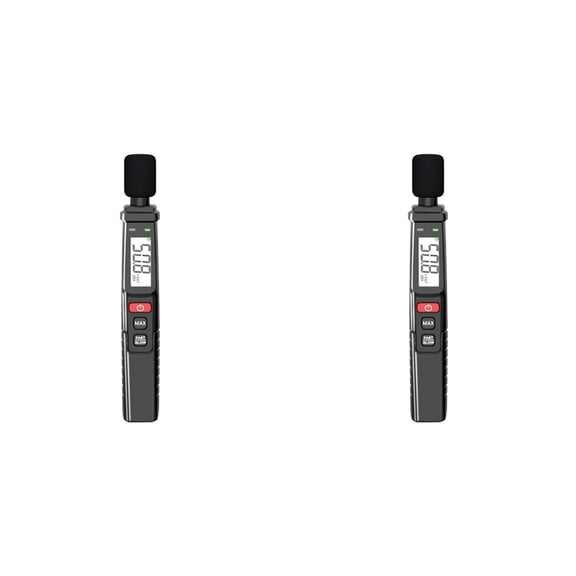 2X Digital Noise Meter Sound Level Meter DB Meter A-Weighted 30-130dB Audio Measuring Instrument Decibel Monitor