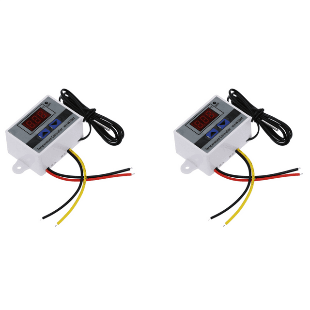 2X Digital Temperature Controller Display Thermostat Control Switch and