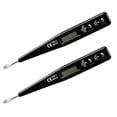 thumbnail image 1 of 2X Digital Test Pencil Screwdriver Probe Light Voltage Tester Detector 12-220V Electrical Test Pen Voltmeter,Black, 1 of 2
