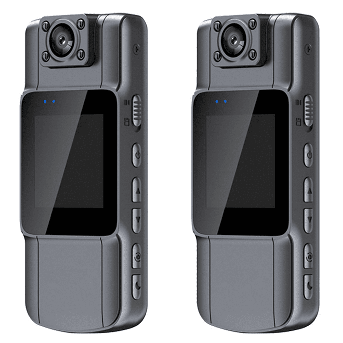 2X Digital Video Camera HD Body Camera Records Audio and Video 7 Hours Battery Life Regular Version