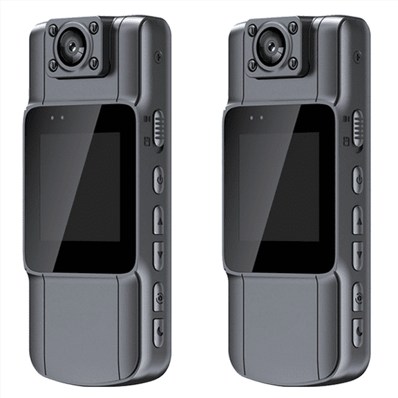 2X Digital Video Camera HD Body Camera Records Audio and Video 7 Hours Battery Life Regular Version,2 x Digital Camera