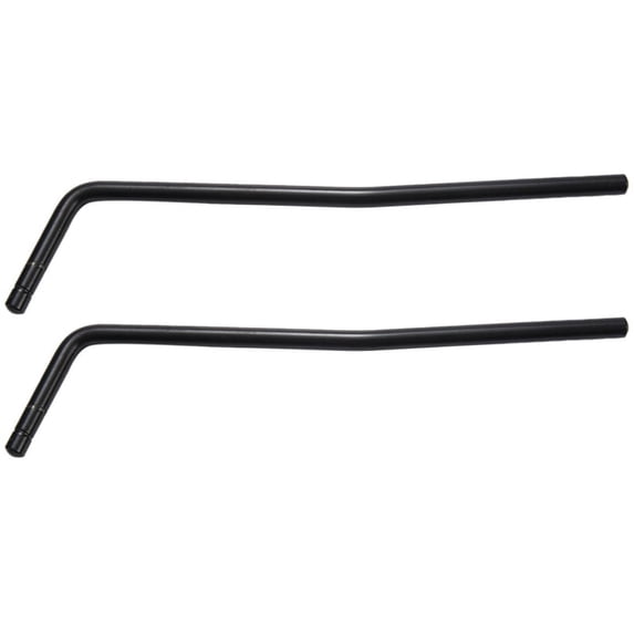 2X Direct Insertion Style Electric Guitar Tremolo Arm Whammy Bar - Chrome - Black / Insert Part Diameter 6mm