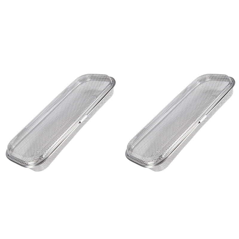 2X Dishwasher Basket, Stainless Steel Dishwasher Silverware Basket, Dishwasher Utensil Basket Rectangular Mesh