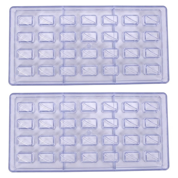 2X Diy Pastry Tools Polycarbonate Chocolate Molds and Chocolate Making Supplies Candy Cake Baking Mould