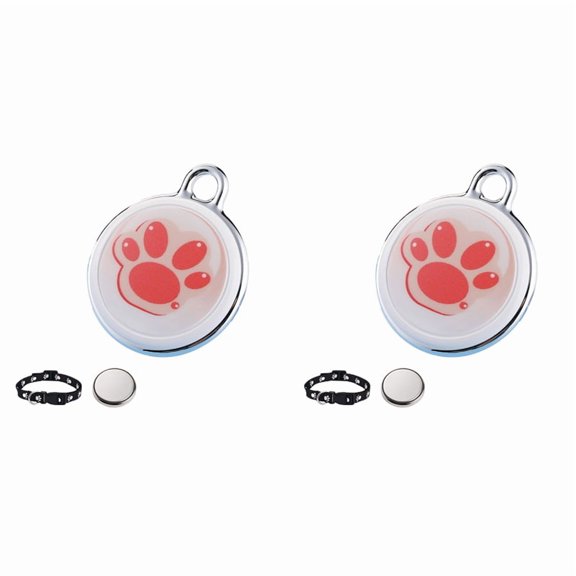 2X Dog Tracker Pet Tracker-Dog Tracking Collar Waterproof IP65 Works with Any Collar (Android & IOS Universal) Universal