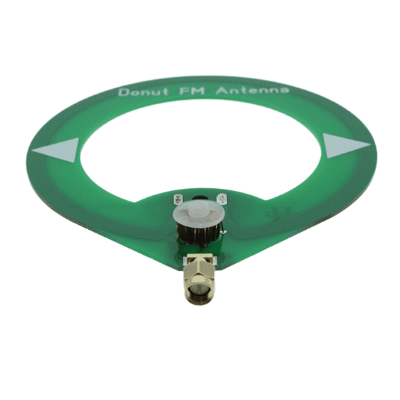 2X Donut FM Antenna 75M-135MHz FM Antenna SMA Male Interface Mini Loop Antenna,2 x FM antenna,Green