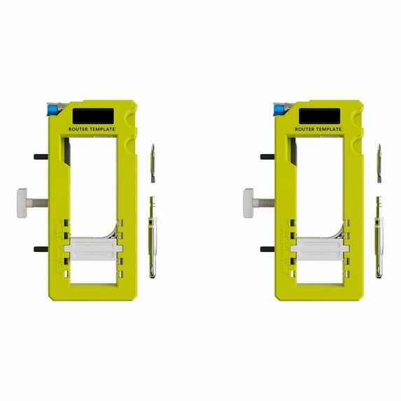 2X Door Hinge Jig, Mortiser, Installation Kit, Router Template for 3inch to 5inch Hinges