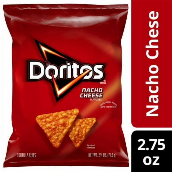 Doritos Nacho Cheese Flavored Tortilla Chips-2.75 oz