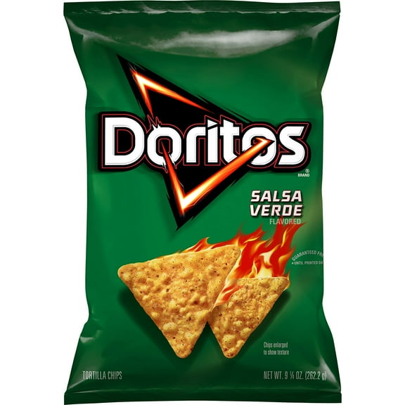 2X-Doritos Salsa Verde Flavored Tortilla Chips - 9.25 oz