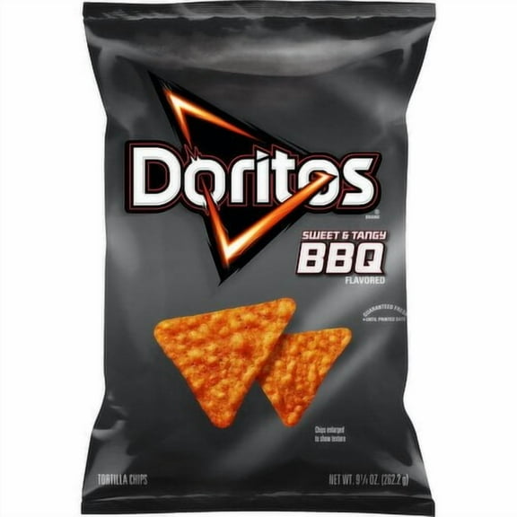 Doritos Tortilla Chips Sweet & Tangy BBQ Flavored 9.25 Ounce-Pack Of 2