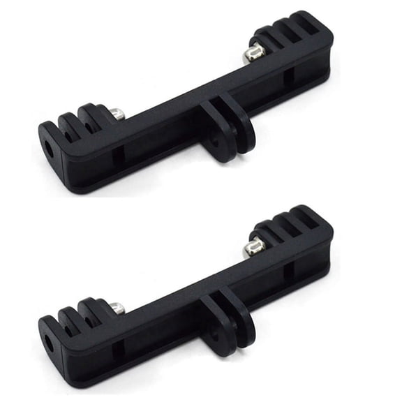 2X Double-Link Bracket for Action Camera,2 x Double head bracket,black