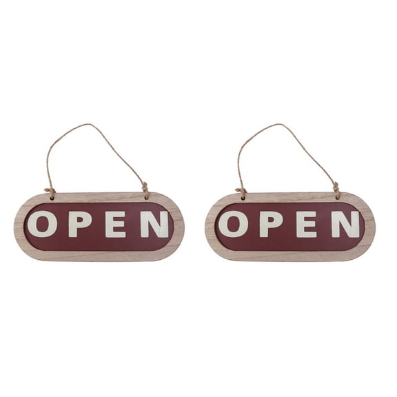 2X Double Sides Club Indoor Business Notice Bar Modern Wall Open Closed Decoration Hanging Sign Store Art
