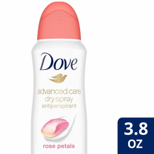 Dove Advanced Care Dry Spray Antiperspirant Deodorant Rose Petals - 3.8 oz (Pack of 2)
