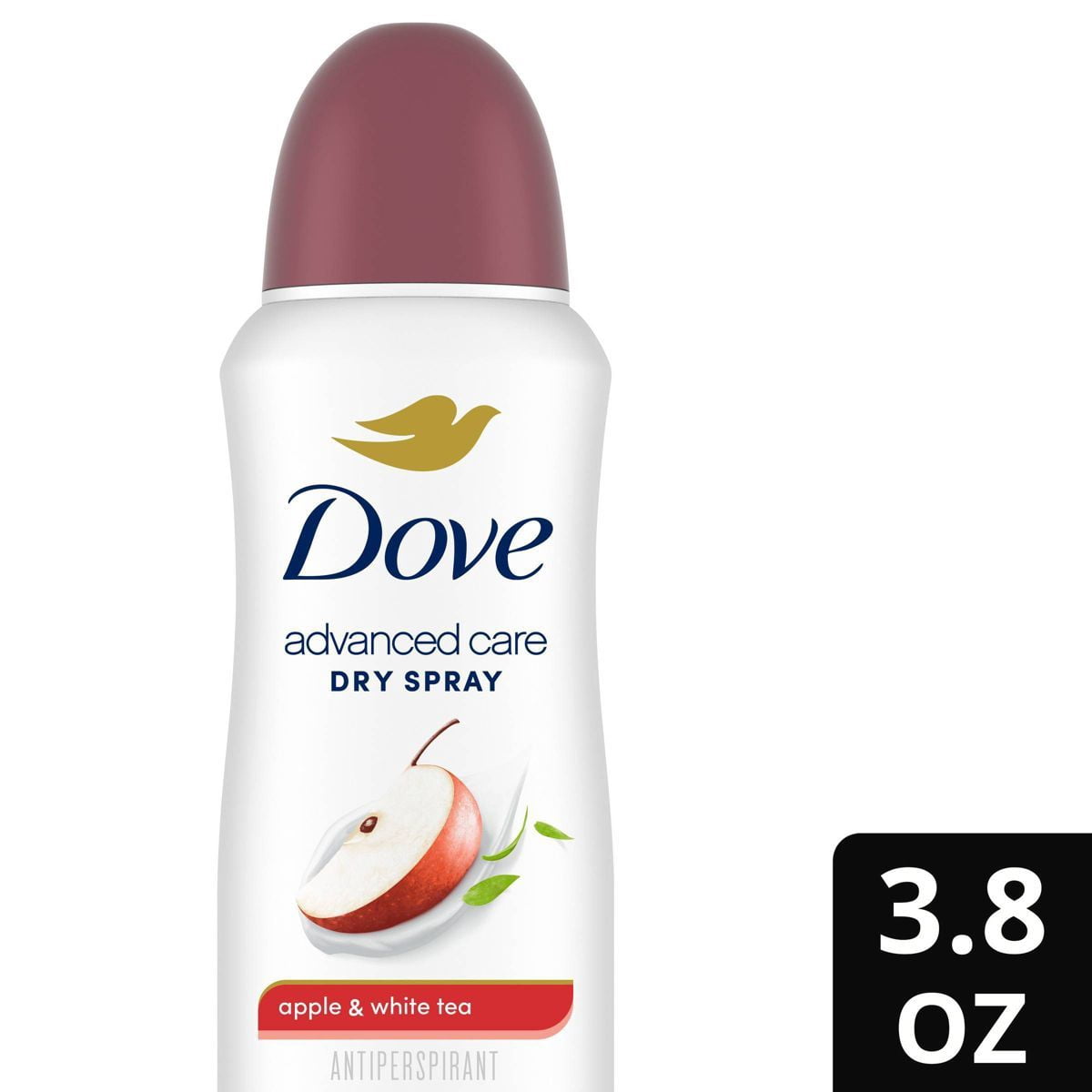 2X - Dove Beauty Advanced Care Apple White Tea 72-Hour Women's Antiperspirant Deodorant Dry Spray - 3.8oz