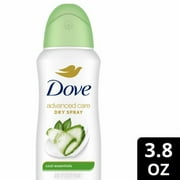 2X - Dove Beauty Advanced Care Cool Essentials 72-Hour Womens Antiperspirant Deodorant Dry Spray